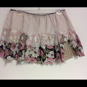 Cavaricci  Pink/Flowered Skirt Size M